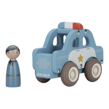 Masinuta din lemn FSC, Politie, 18 luni+, Little Dutch 761662