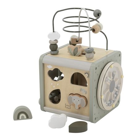 Jucarie din lemn Cub, Olive Green, + 18 luni, Label Label