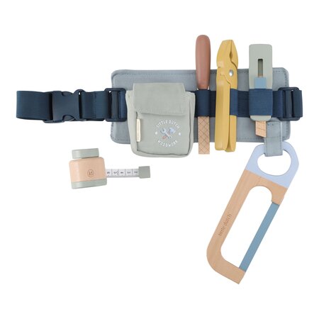 Centura cu scule din lemn FSC, Blue, 3 ani+, Little Dutch 761880
