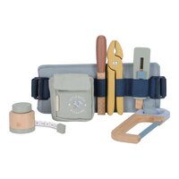 Centura cu scule din lemn FSC, Blue, 3 ani+, Little Dutch