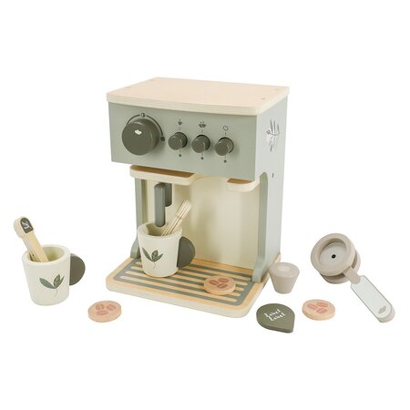 Jucarie din lemn, Espressor pentru copii, Olive Green, 36 luni+, Label Label 761897