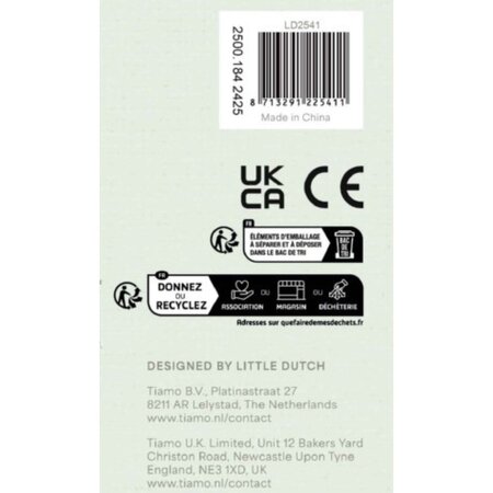 Masina de politie din lemn FSC cu accesorii, 2 ani+, Little Dutch 761918