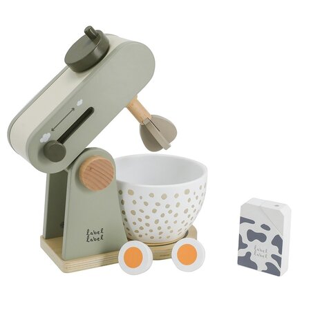 Jucarie din lemn Mixer, Olive Green, 36 luni+, Label Label 761921