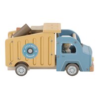 Masina din lemn FSC cu accesorii, Camion de transport, 18 luni+, Little Dutch
