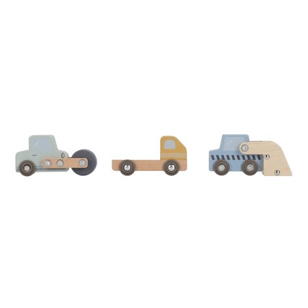 Macara din lemn cu accesorii si sine de tren, 3 ani+, Little Dutch 761980
