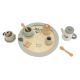 Jucarie din lemn Set ceai, Olive Green, 18 luni+, Label Label 762041
