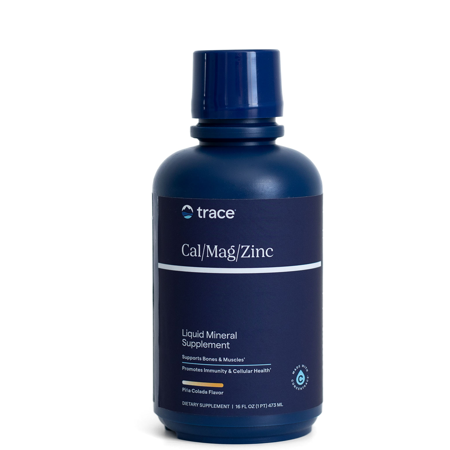 Calciu, magneziu, zinc, 200 mg, 473 ml, Trace Minerals