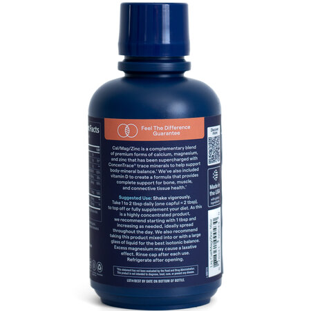 Calciu, magneziu, zinc, 200 mg, 473 ml, Trace Minerals 763277