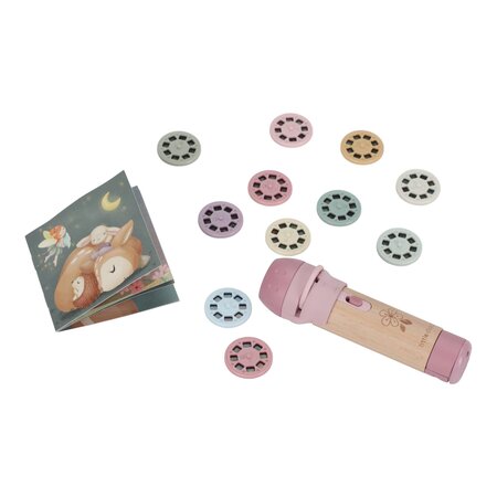 Proiector cu 12 povesti Fairy Garden, 3 ani+, Little Dutch 762154