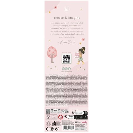 Cutie cu activitati creative XL Rosa, 3 ani+, Little Dutch 762185
