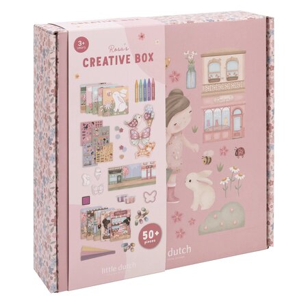 Cutie cu activitati creative XL Rosa, 3 ani+, Little Dutch 762183