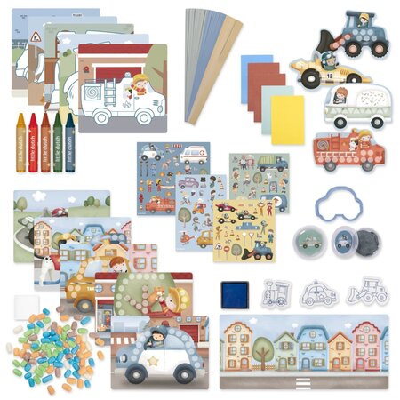 Cutie cu activitati creative XL Jim, 3 ani+, Little Dutch 762201