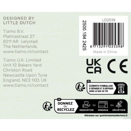 Sectie de politie cu figurine din lemn FSC, 2 ani+, Little Dutch 762216