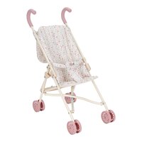 Carucior din metal pentru papusi, White, 3 ani+, Little Dutch