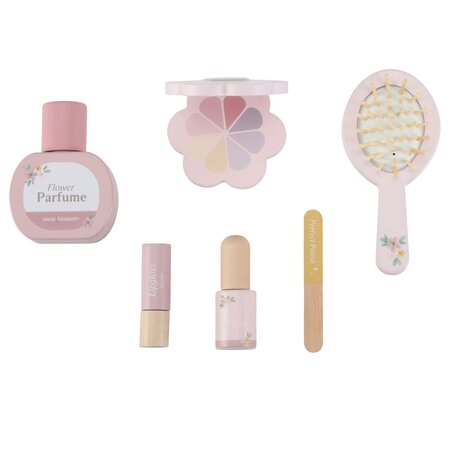 Masuta de toaleta cu accesorii pentru jocul de rol, Pink, 3 ani+, Little Dutch 762294
