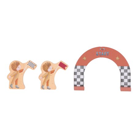 Traseu pentru curse cu masinute, 18 luni+, Little Dutch 762311