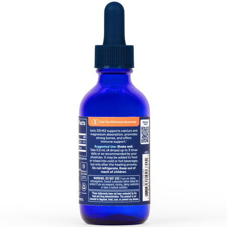 D3+K2 ionic lichid, 59 ml, Trace Minerals 763333