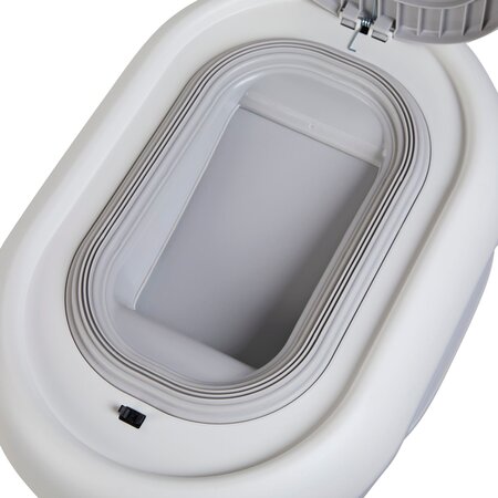 cos pentru scutece Eco-Touch, White/Grey, Shnuggle 762441
