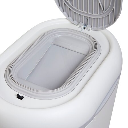 cos pentru scutece Eco-Touch, White/Grey, Shnuggle 762442