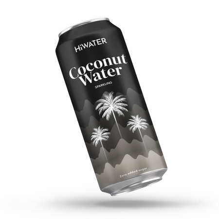 Apa de cocos naturala carbogazoasa, 320 ml, Hiwater 762456