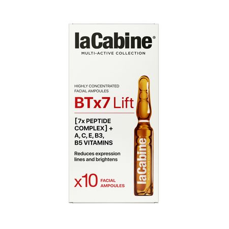 Fiole de fata pentru reducerea ridurilor BTx7 Lift Multi-active, 10 x 2 ml, La Cabine 762535