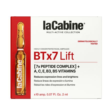 Fiole de fata pentru reducerea ridurilor BTx7 Lift Multi-active, 10 x 2 ml, La Cabine