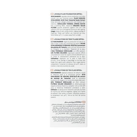 Fond de ten fluid cu SPF50+ Joviale, 02  Vanilla, 30 ml, Ivatherm 762543