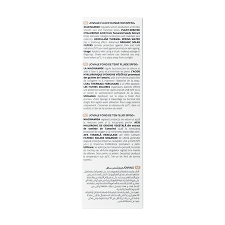 Fond de ten fluid cu SPF50+ Joviale, 02  Vanilla, 30 ml, Ivatherm 762543