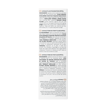 Fond de ten fluid cu SPF50+ Joviale, 01 Milk, 30 ml, Ivatherm 762561