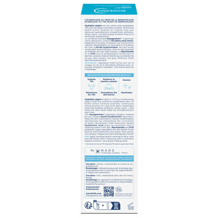 Crema de fata pe baza de ap Hydrabio Legere, 40 ml, Bioderma 762618