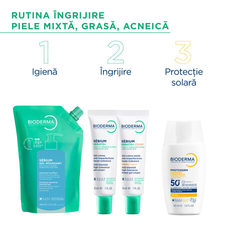 Rezerva eco gel spumant purifiant Sebium, 400 ml, Bioderma 794163