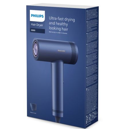 Uscator de par de mare viteza, Seria 8000, BHD839/00, Philips 762650