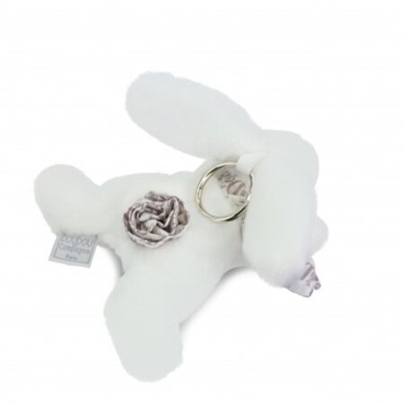 Breloc Iepuras, 16 cm, diverse culori, Doudou 762850