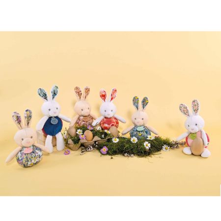 Jucarie de plus iepuras, 20 cm, Diverse modele, 1 bucata, Doudou 764511