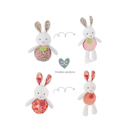 Jucarie de plus iepuras, 20 cm, Diverse modele, 1 bucata, Doudou 762893
