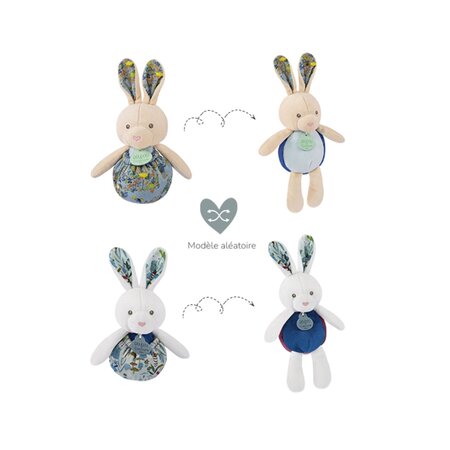 Jucarie de plus iepuras, 20 cm, Diverse modele, 1 bucata, Doudou 762888