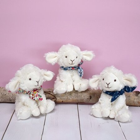 Jucarie de plus, 12 cm, Mielusel cu esarfa, Doudou 762914