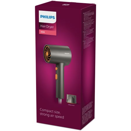Uscator de par compact, Seria 3000, BHD321/00, Philips 762939