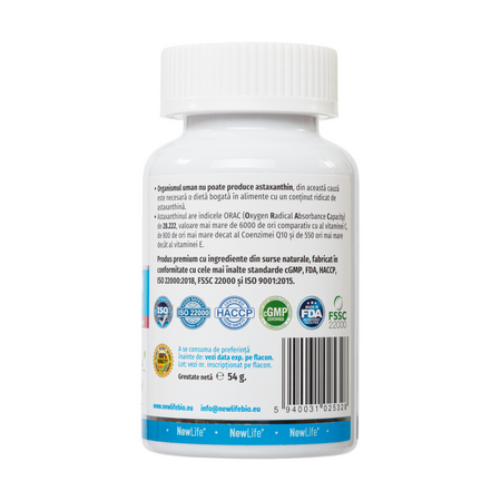 Astaxanthin, 8 mg, 60 capsule, NewLife+ 763093