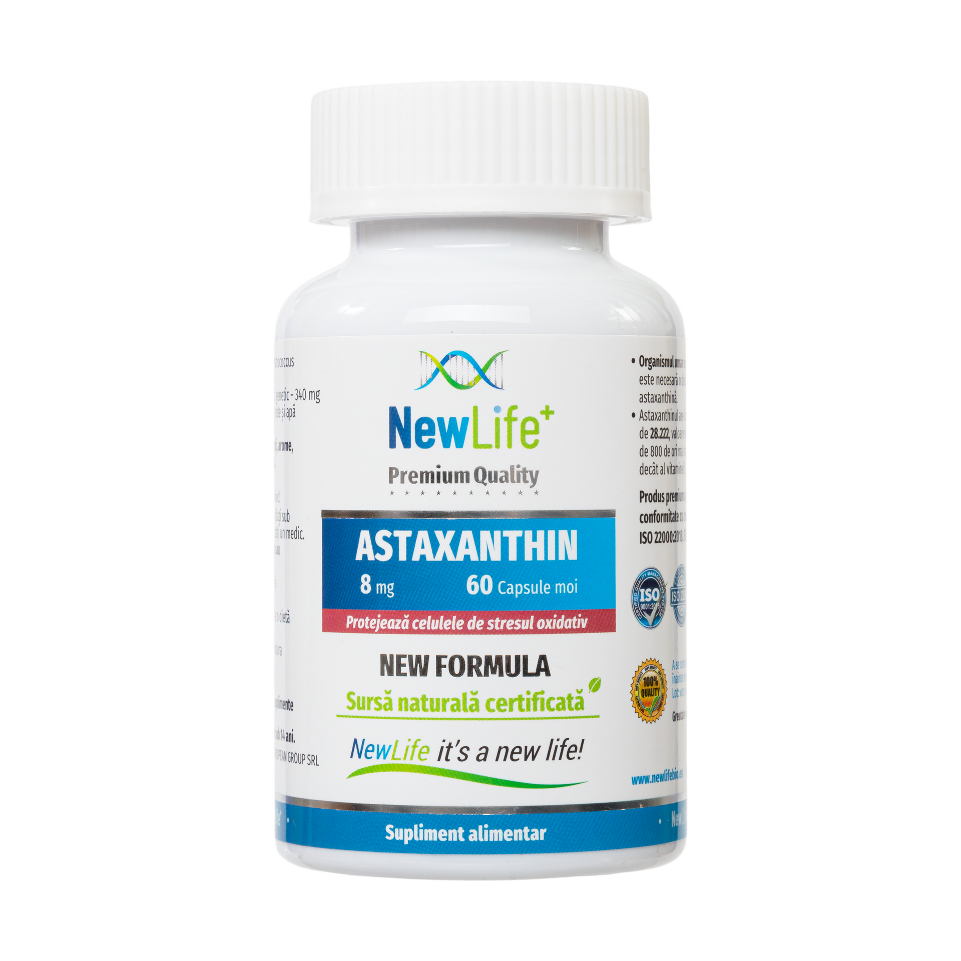 Astaxanthin, 8 mg, 60 capsule, NewLife+