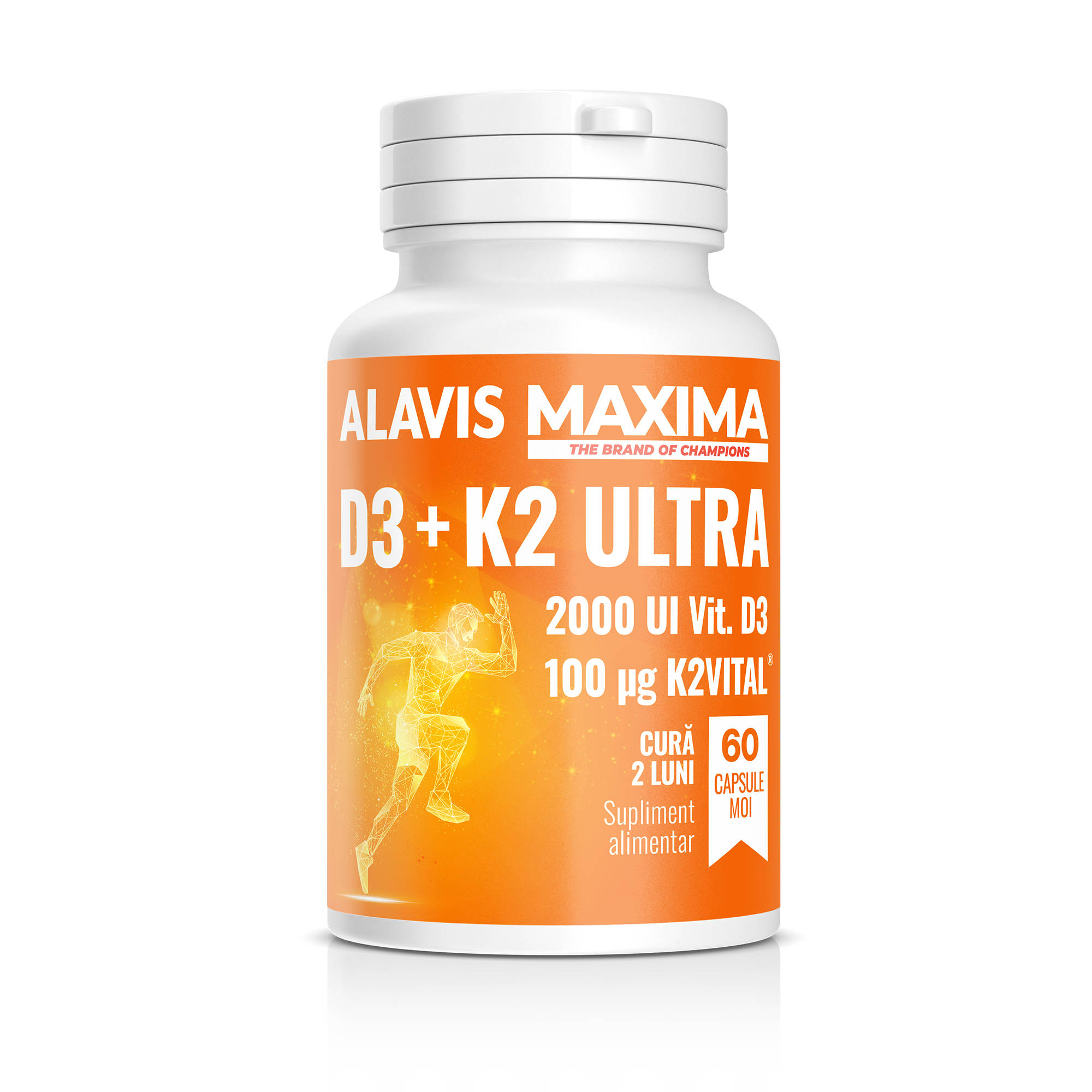 D3 + K2 Ultra, 60 capsule moi, Alavis Maxima