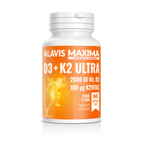 D3 + K2 Ultra, 60 capsule moi, Alavis Maxima