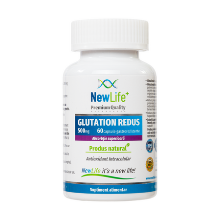 Glutation redus, 500 mg, 60 capsule