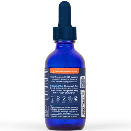 Clorofila ionica concentrata lichida cu aroma de menta, 6000 mg, 59 ml, Trace Minerals 764090