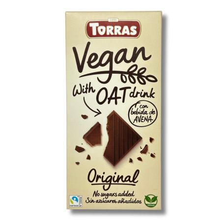 Ciocolata vegana cu extract de ovaz, 100 g, Torras