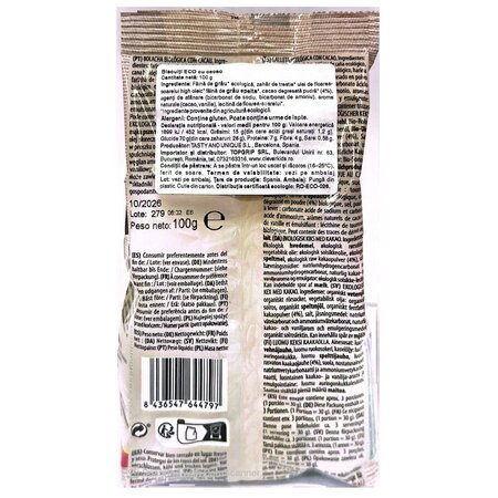 Mini biscuiti bio cu cacao, Paw Patrol, 100 g, Tasty and Unique 763583