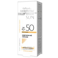 Crema pentru fata cu tenta aurie SPF 50 GH3 Derma+Sun, 50 ml, Gerovital