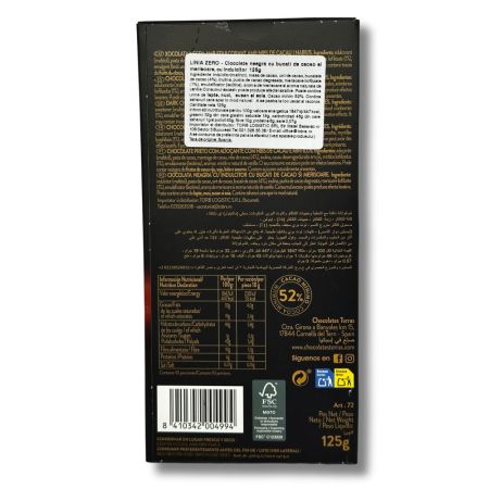 Ciocolata neagra cu bucati de cacao si merisoare, 125 g, Torras 764062
