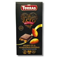 Ciocolata neagra cu migdale, 150 g, Torras