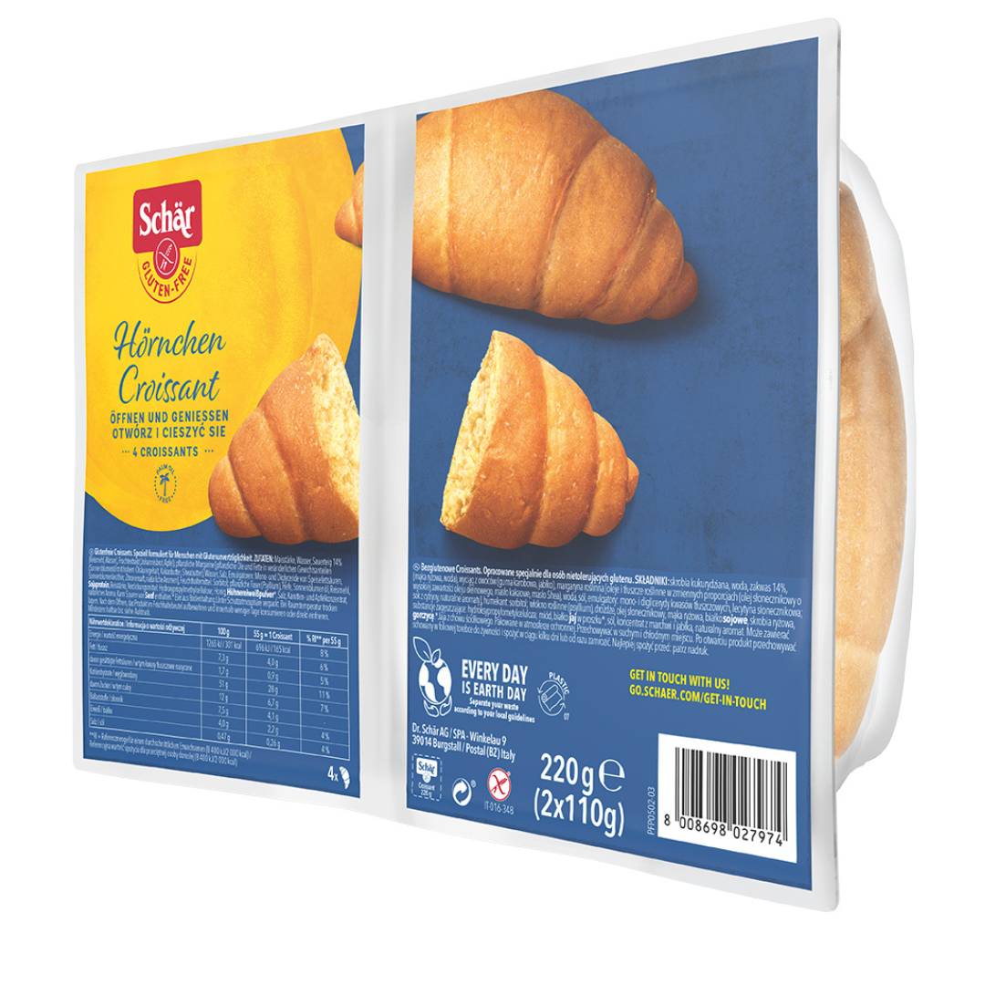 Croissant fara gluten, 220 g, Schar